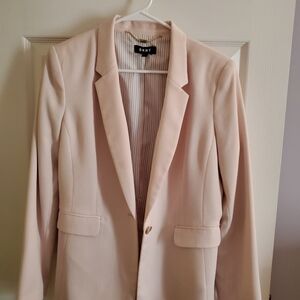 DKNY Soft Pink Tailored Jacket